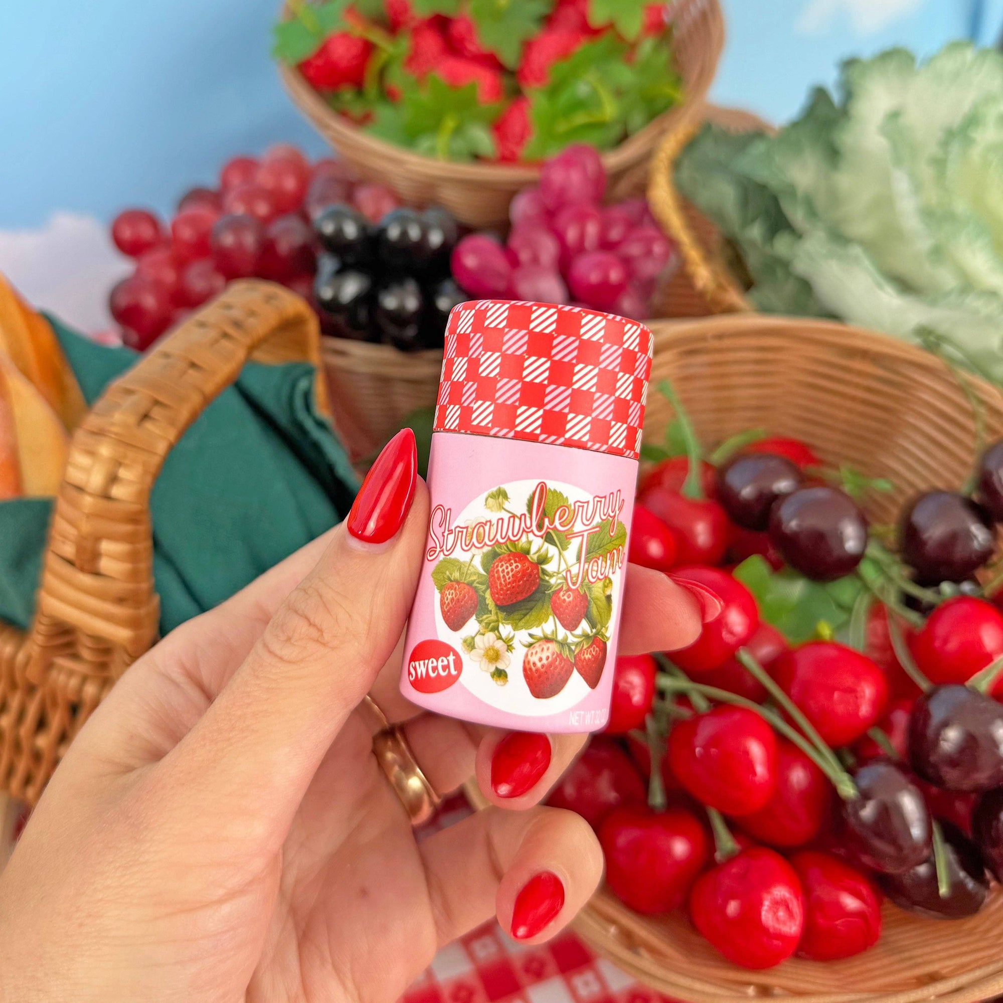 Strawberry Jam Match Jar