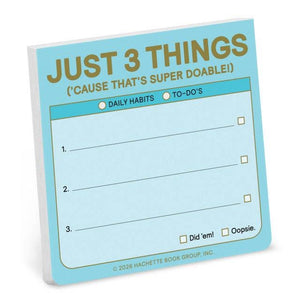 Just 3 Things Sticky Notes