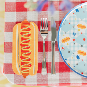 Hot Dog Die-Cut Guest Napkins