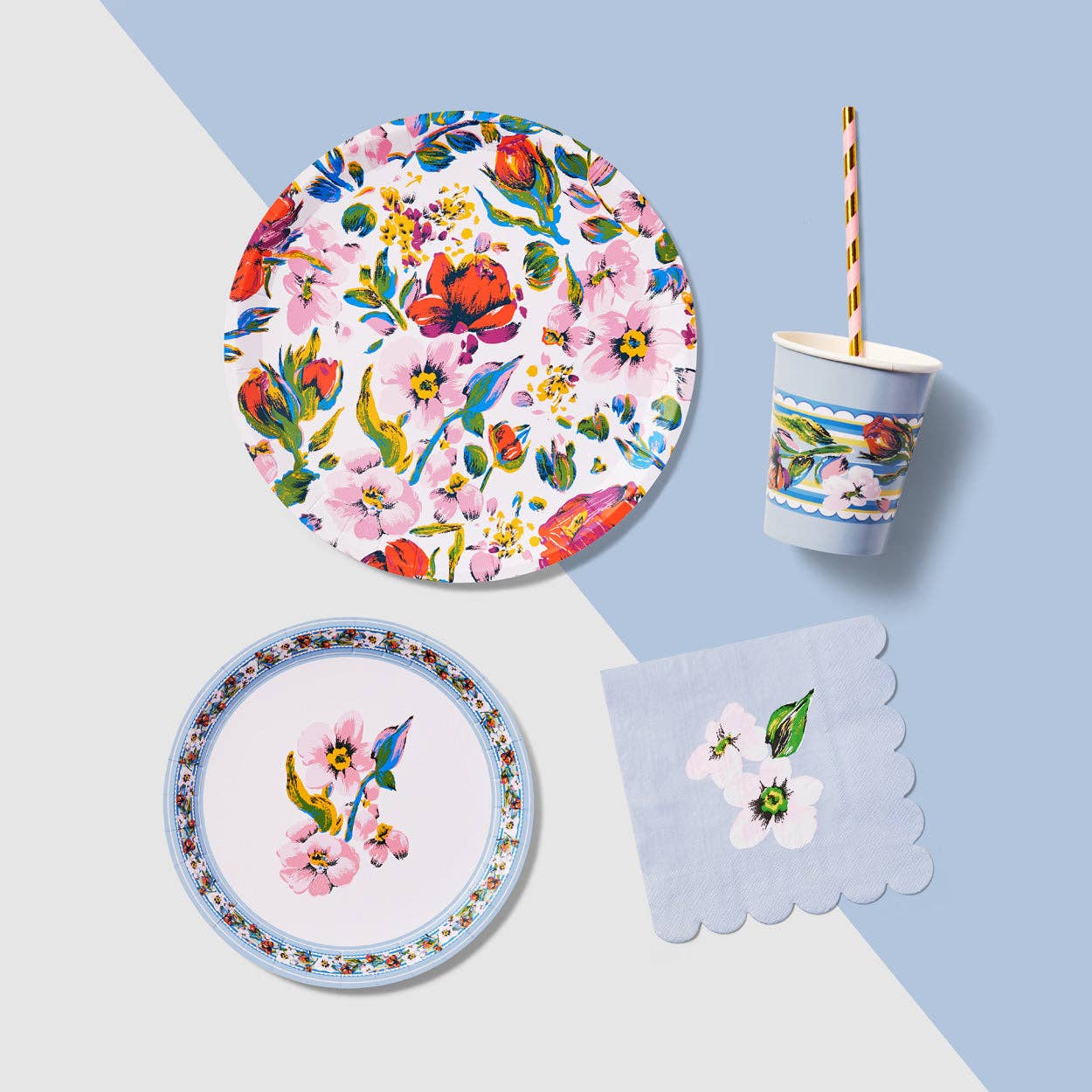 Vera Bradley Sea Air Floral Large Plates