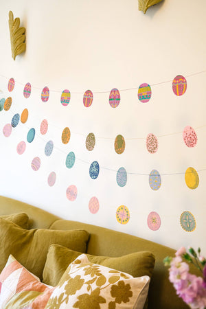 Easter Egg Sewn Garland