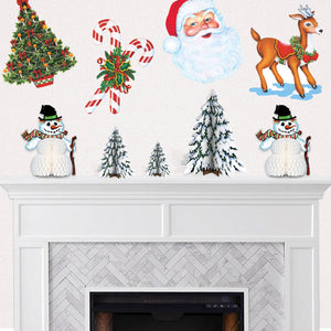 Vintage 1989 Christmas Die-Cuts (set of 4!)