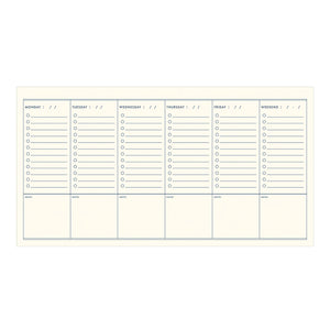 Weekly Checklist Undated Weekly Planner