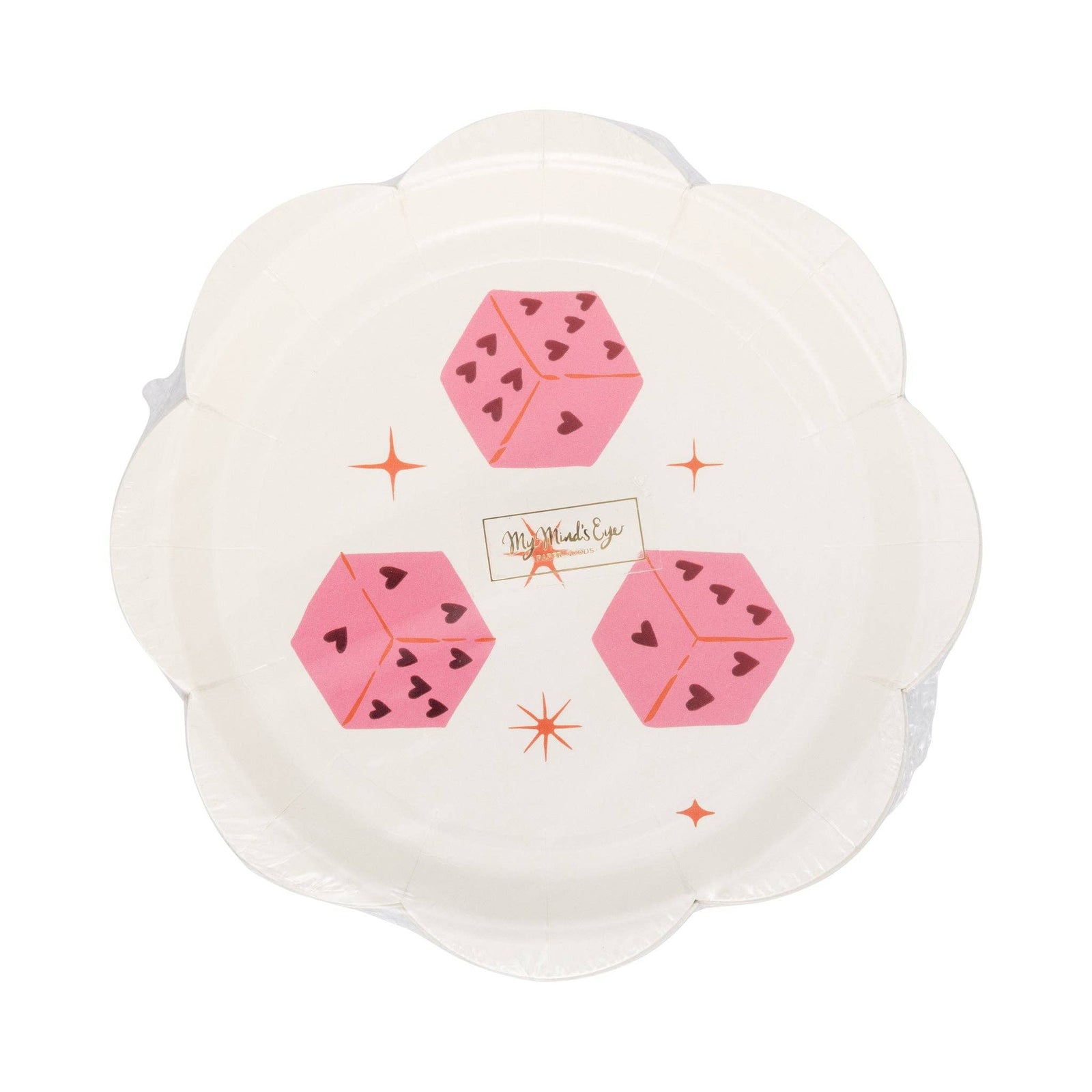 Dice Pattern Dessert Plate