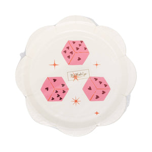 Dice Pattern Dessert Plate