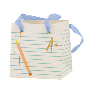 Ruled Paper Gift Bags (set of 6!)
