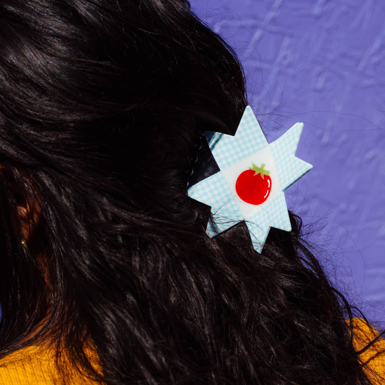 Tomato Quilt Hair Claw