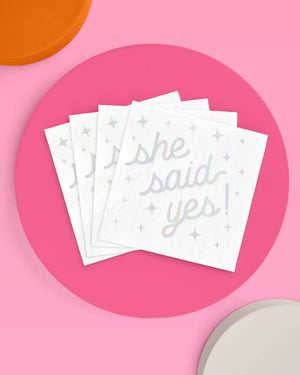 She Said Yes Napkins