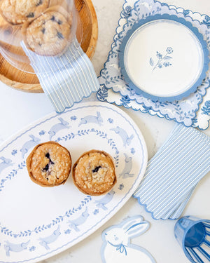 Cottage Blue Flower Plate
