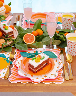 Orange Shaped Plates