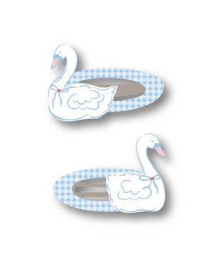Swan Hair Clip Set