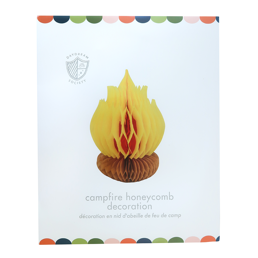 Camp Explorer Campfire Honeycomb Decoration