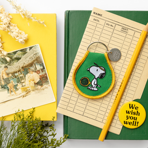 Snoopy Tennis Patch Keychain