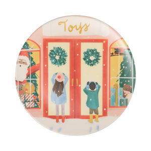 City Christmas Scene Reusable Bamboo Plates (set of 4!)