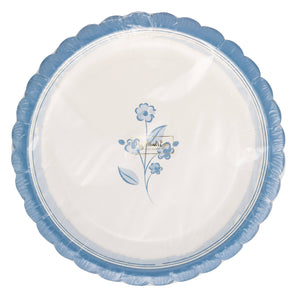 Cottage Blue Flower Plate