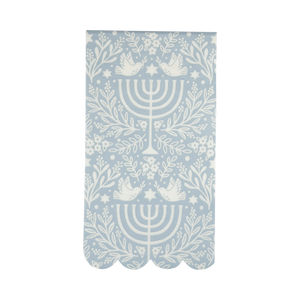 Floral Menorah Dinner Napkin