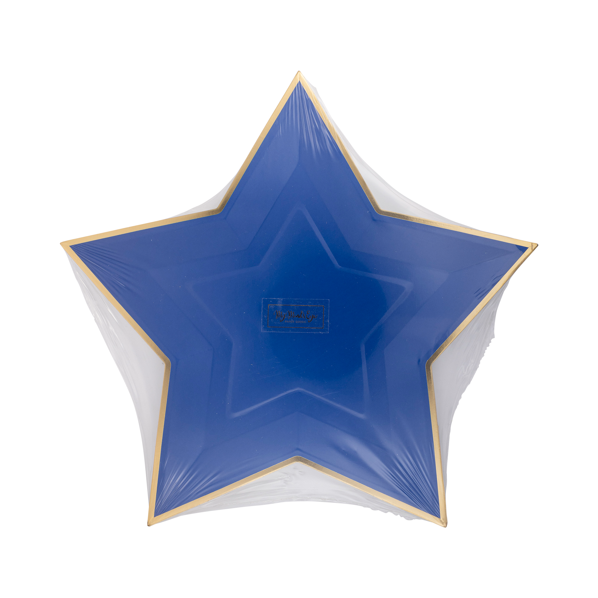 Blue Star Gold Foil Plates