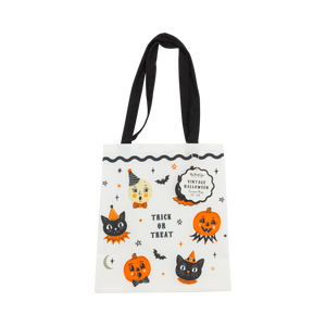 Vintage Halloween Characters Canvas Tote Bag