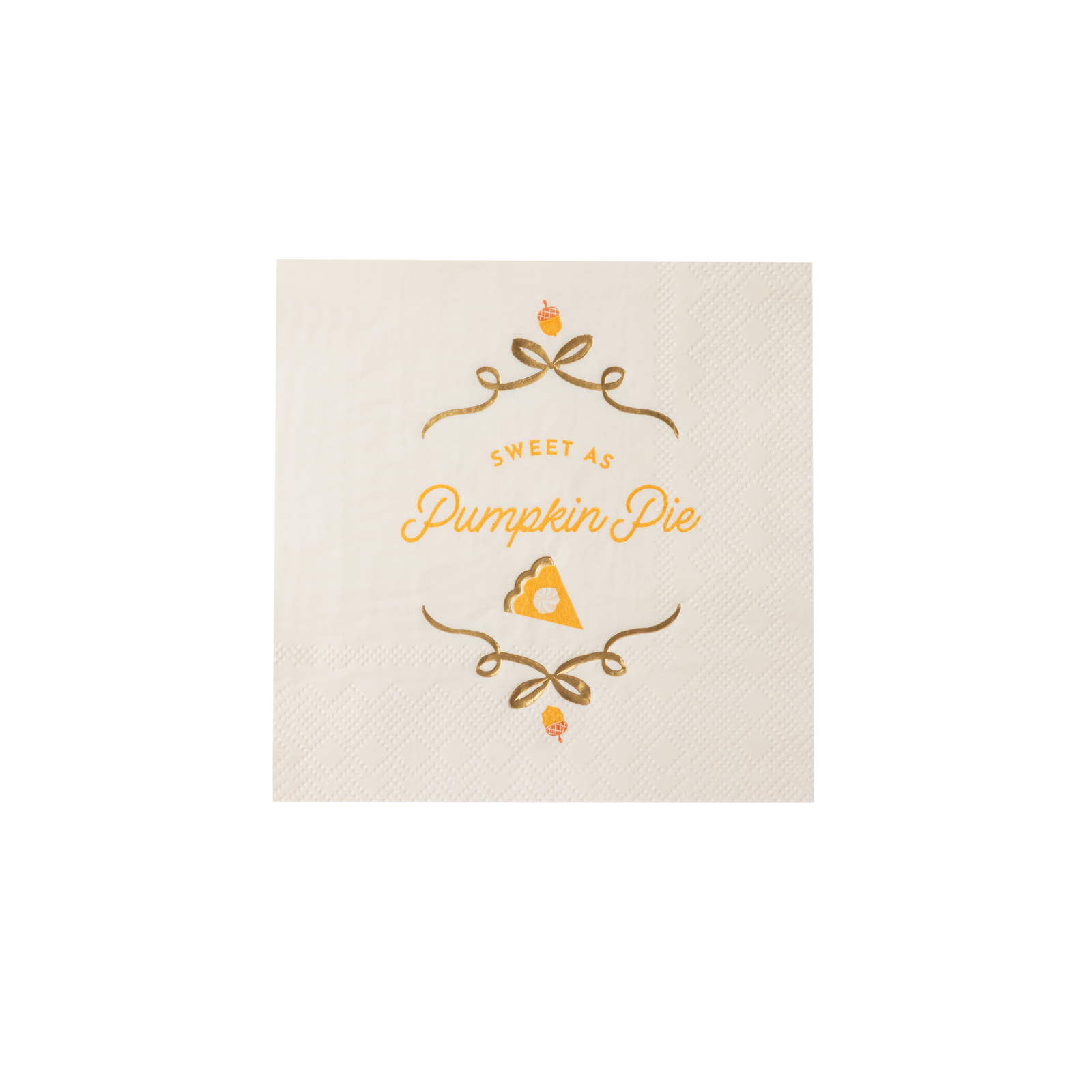 Sweet as Pumpkin Pie Cocktail Napkins