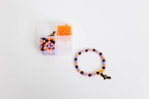 Mini Halloween Bat Stretchy Bracelet Craft Kit
