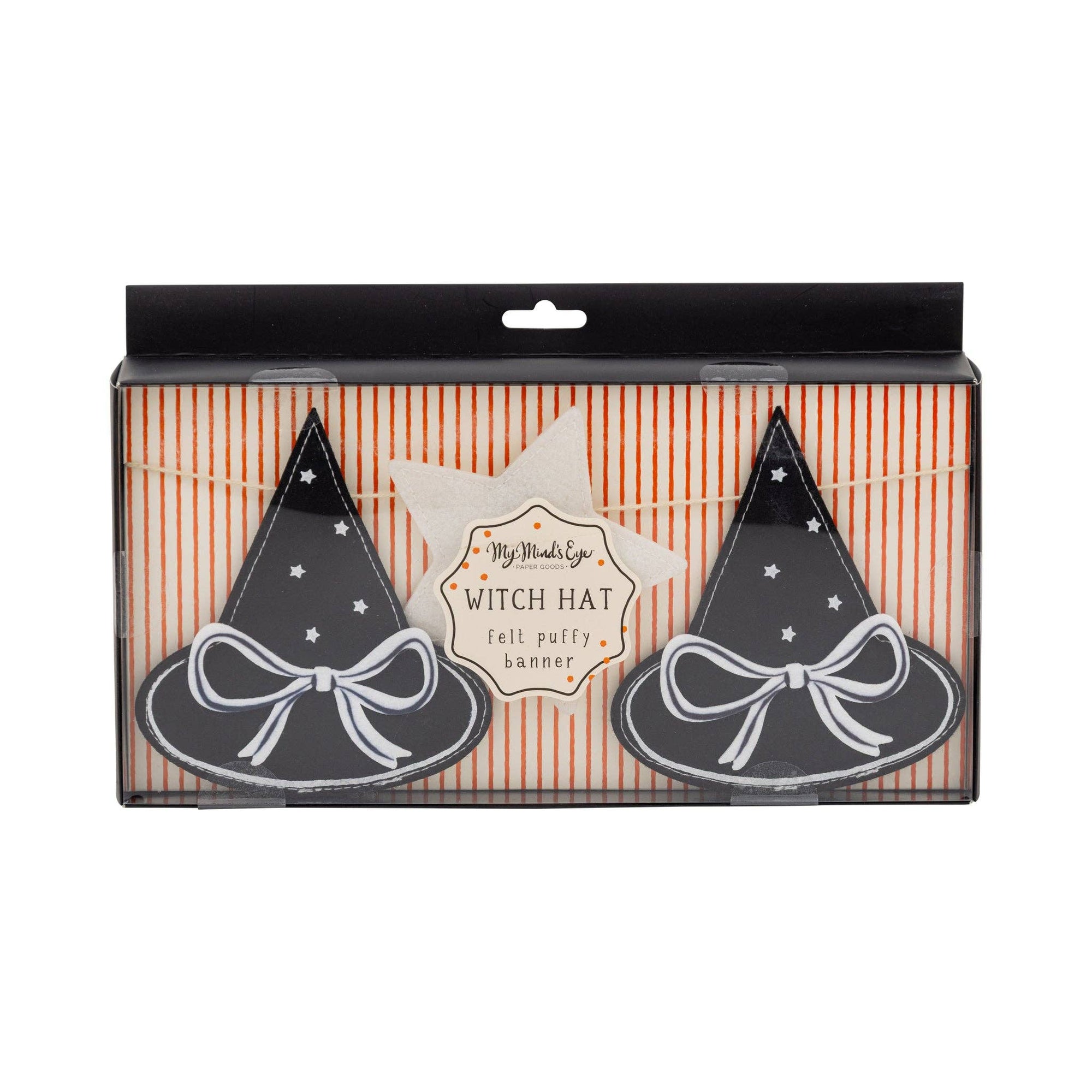 Puffy Felt Witch Hats Banner