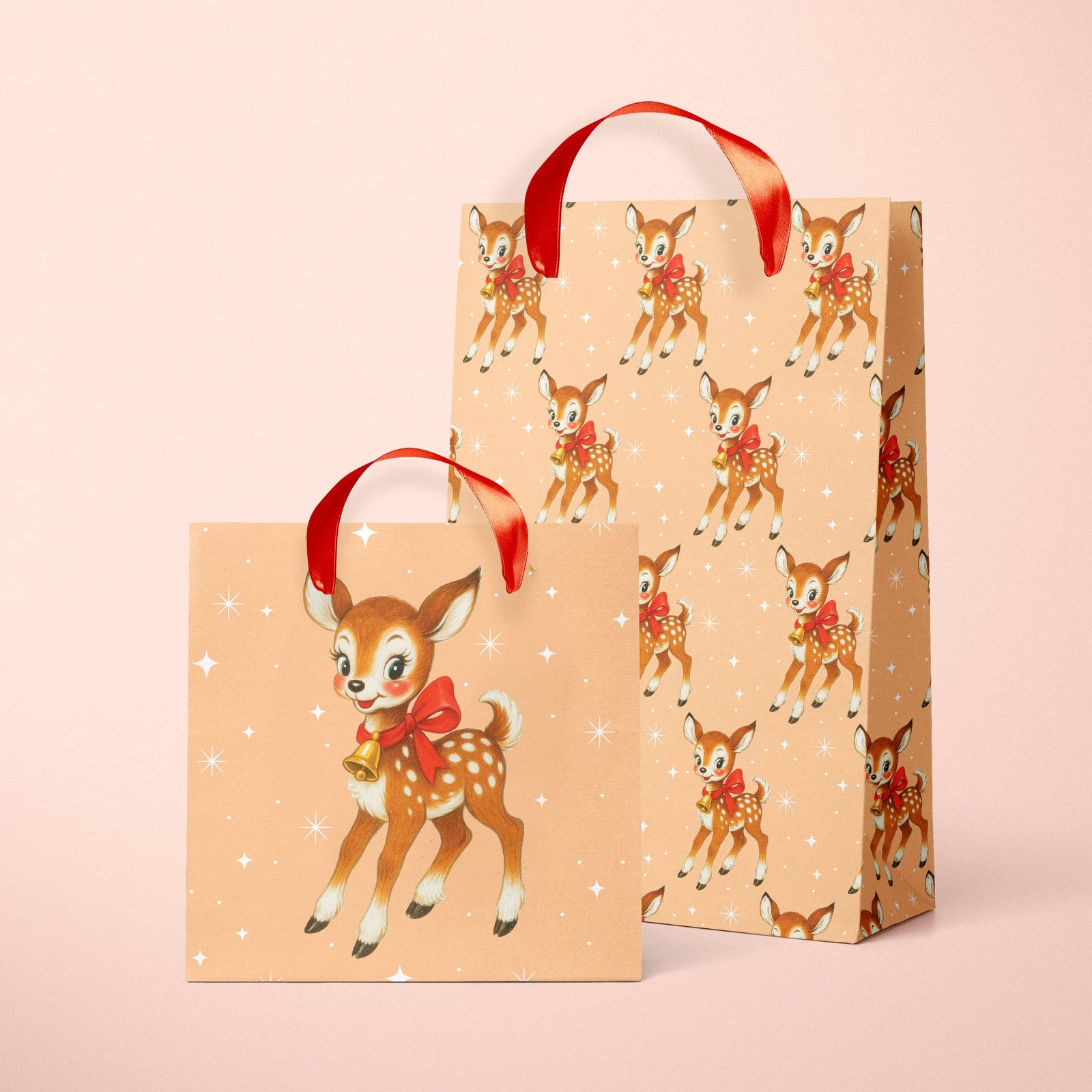 Retro Deer Gift Bag (2 sizes!)
