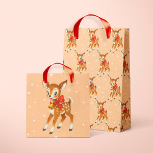 Retro Deer Gift Bag (2 sizes!)