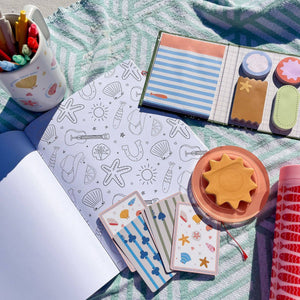 Sunny Beach & Coastal Sticky Notes Set