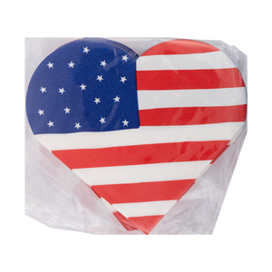 Heart-Shaped Flag Cocktail Napkin