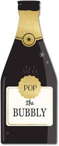 Pop the Bubbly Shaped Dinner Napkin
