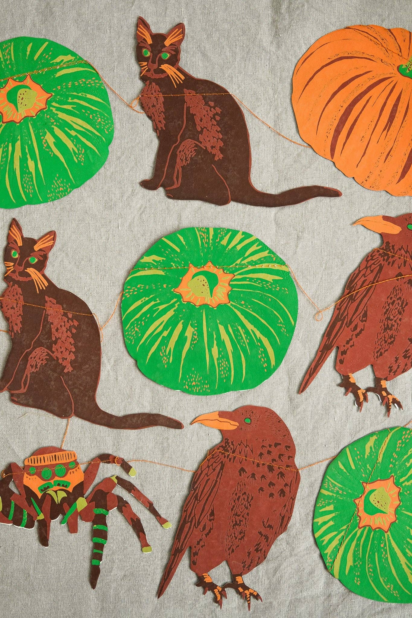 Pumpkin Halloween Garland
