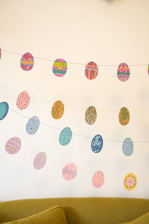 Easter Egg Sewn Garland