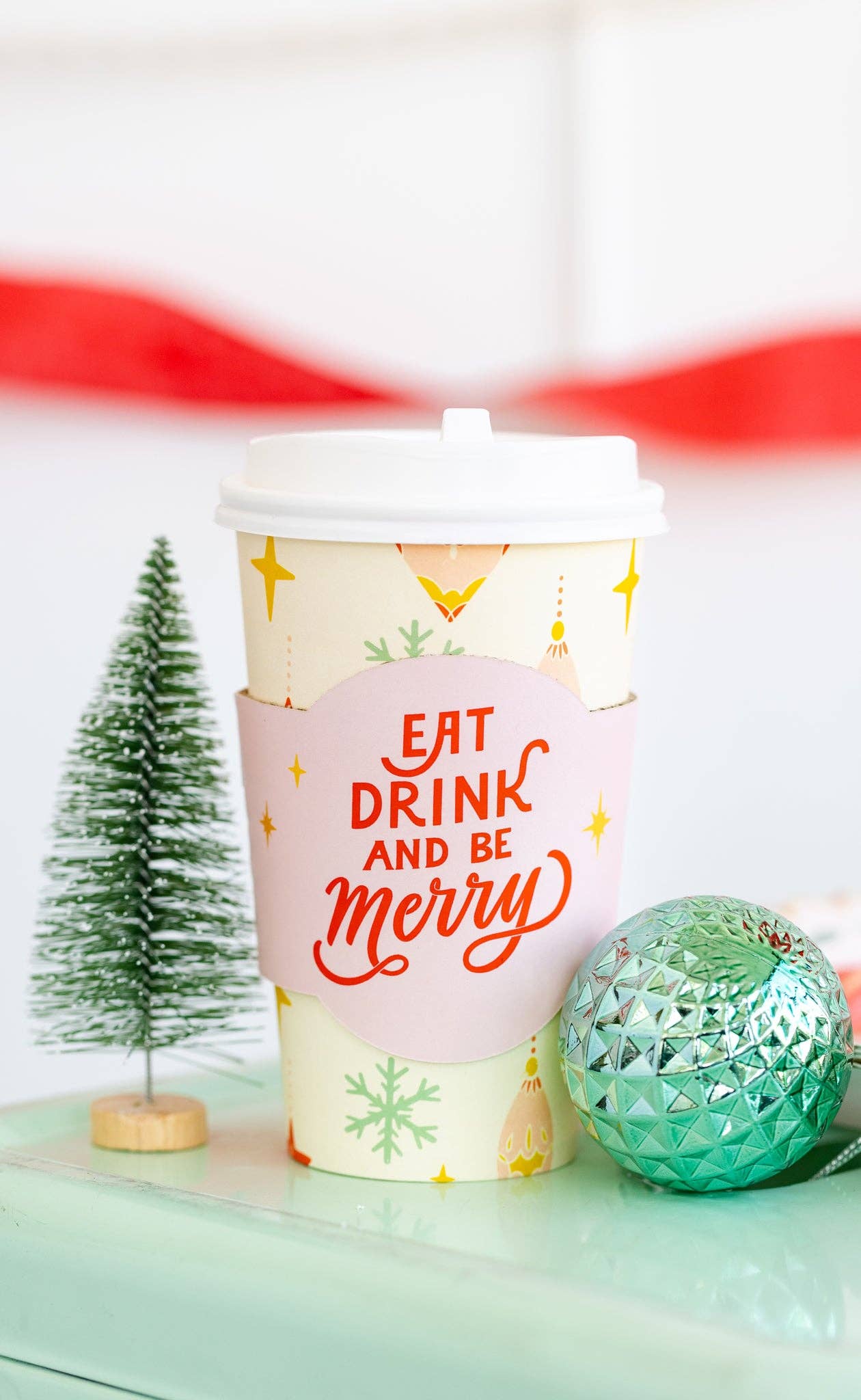 Retro Christmas To-Go Cups