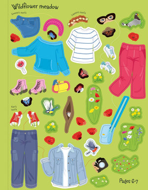 Sticker Dolly Dressing Outdoors: Usborne