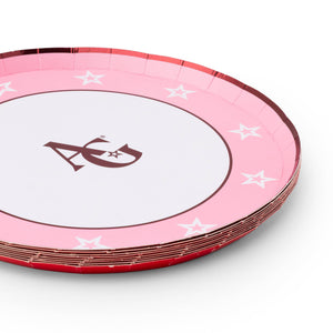 American Girl Pink Logo Small Plates