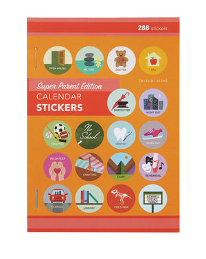 Calendar Stickers Super Parent Edition
