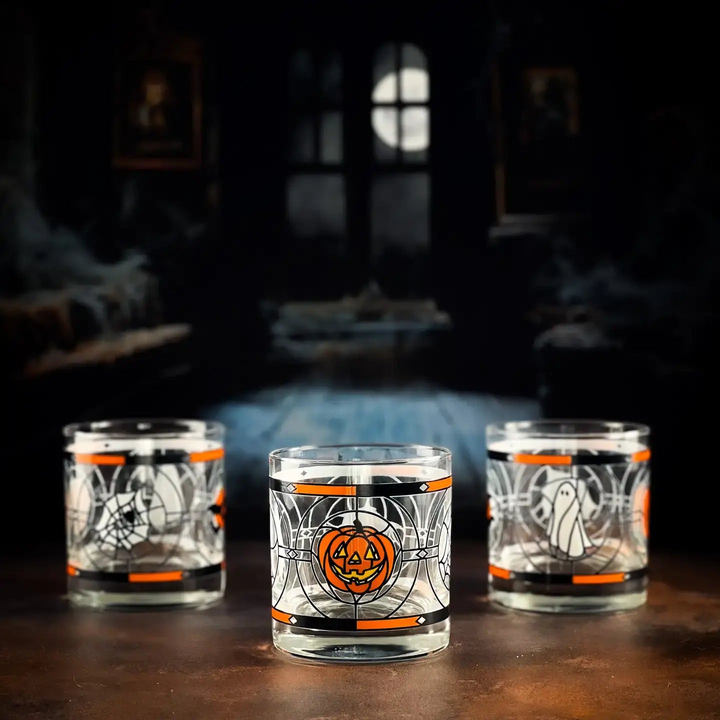 Vintage Halloween Rocks Glass