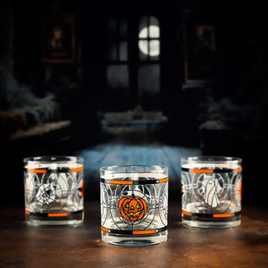 Vintage Halloween Rocks Glass