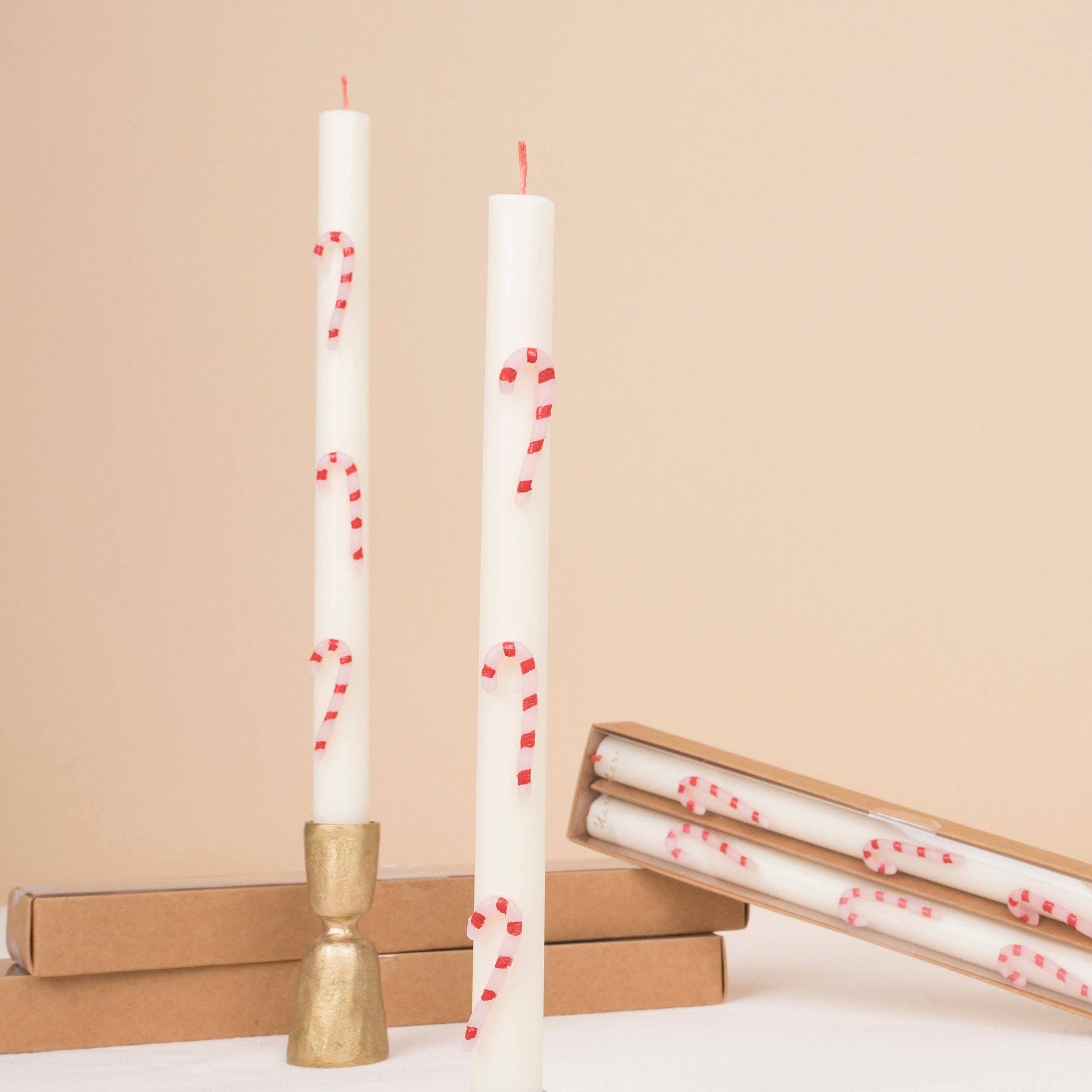 Candy Cane Table Candles