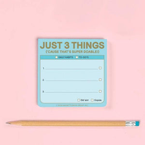 Just 3 Things Sticky Notes