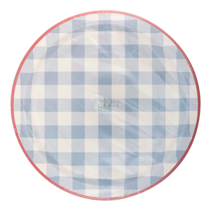 Hamptons Chambray Gingham Paper Plate