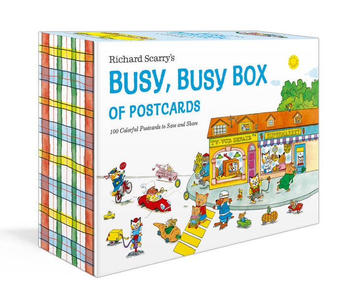 Richard Scarry Busy, Busy Box of 100 Postcards