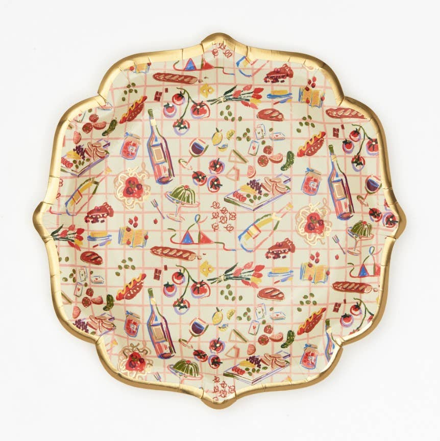 Picnic Icon Paper Plates