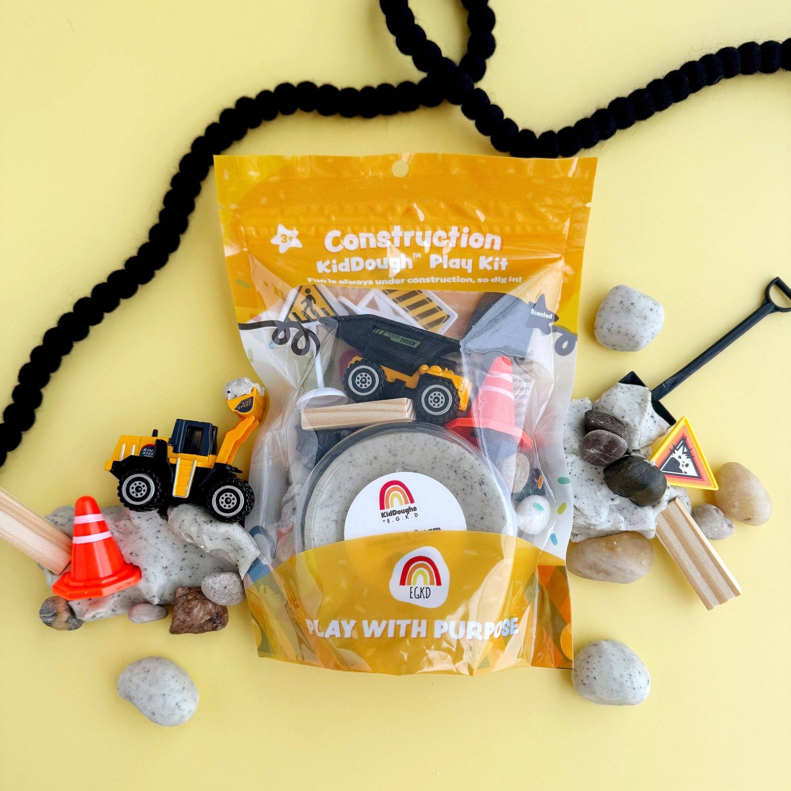 Construction KidDough Play Kit