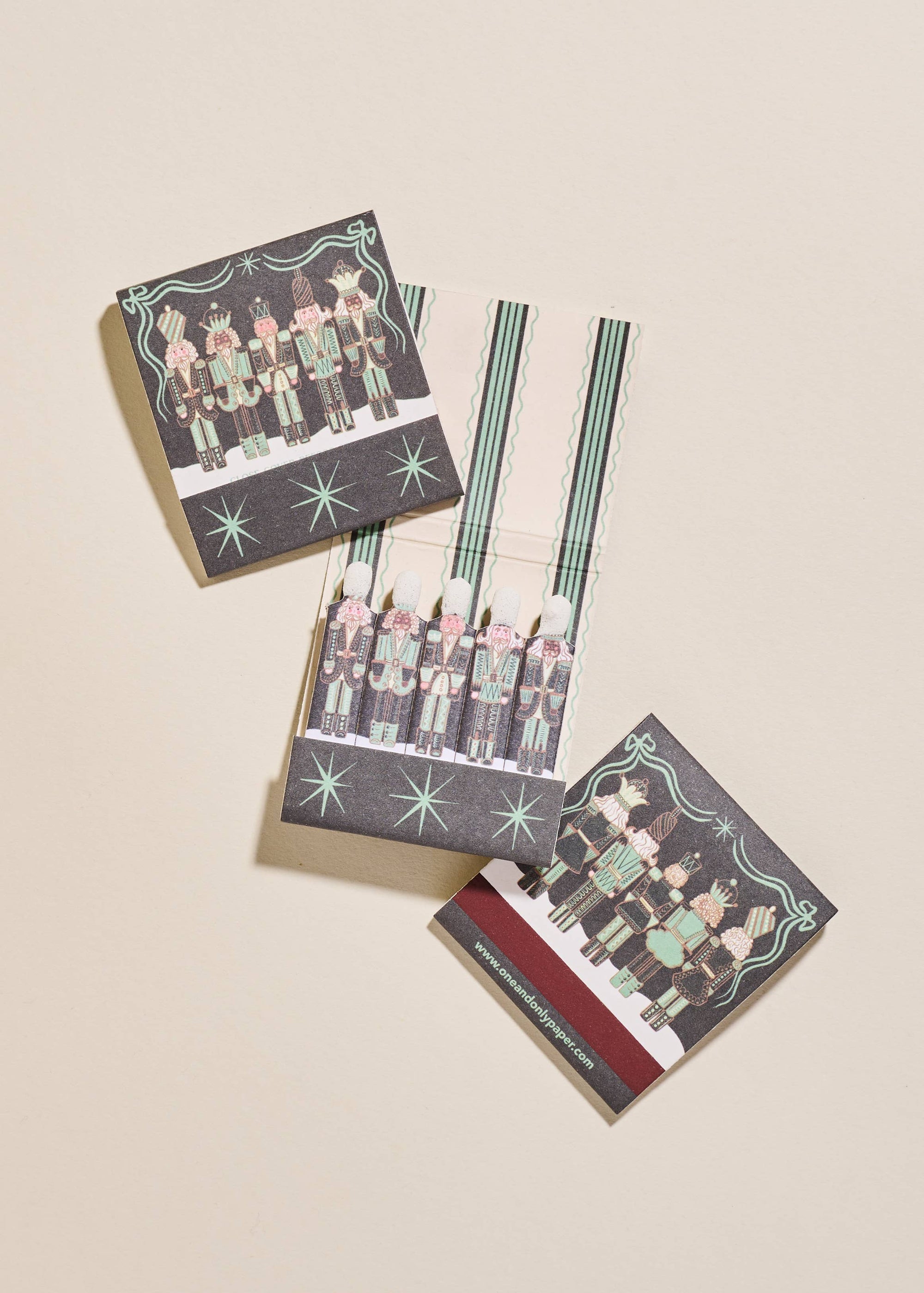 Green Nutcracker Matchbook