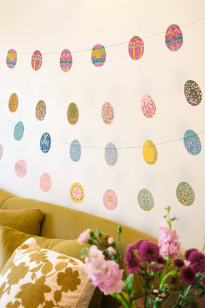 Easter Egg Sewn Garland