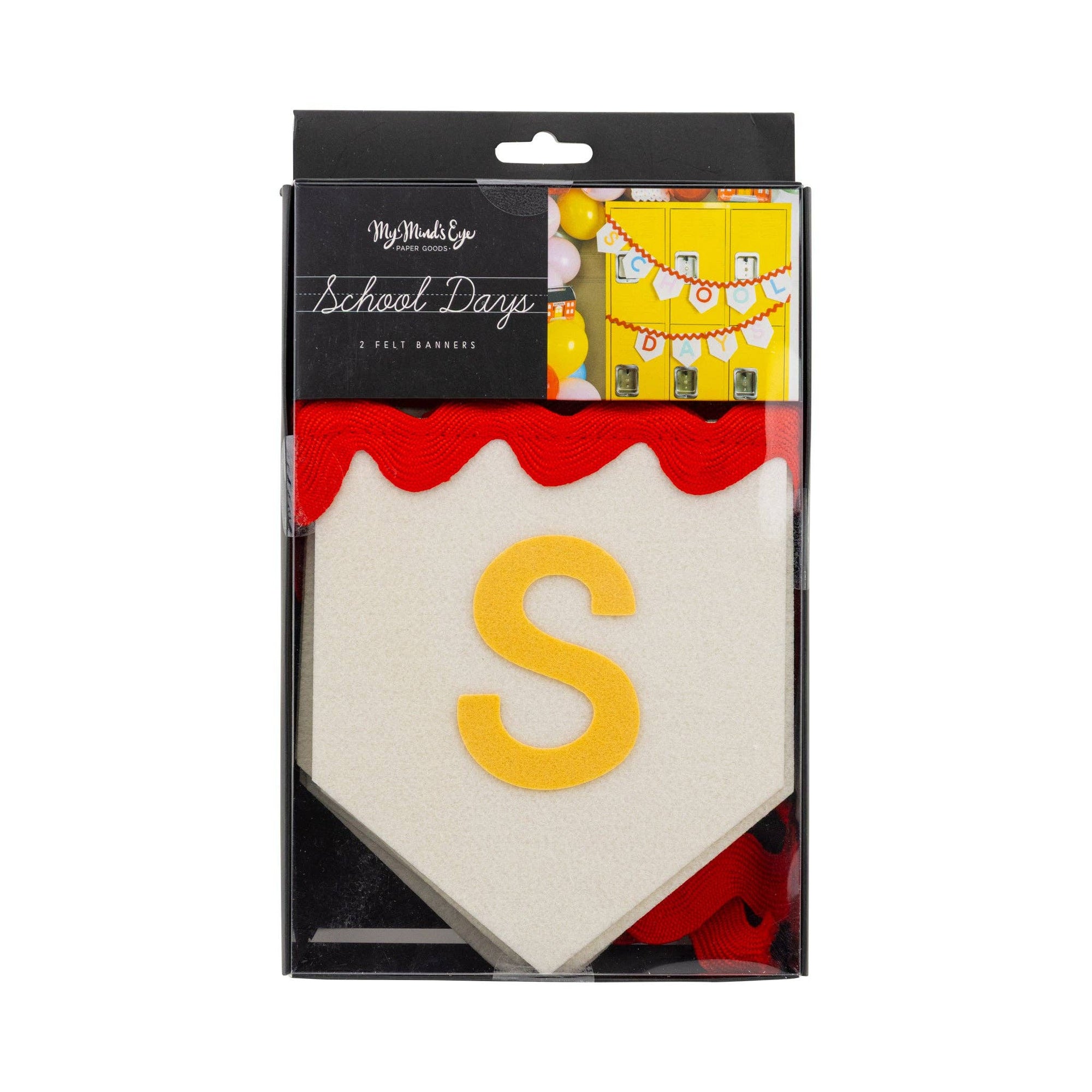 School Days Felt Banner