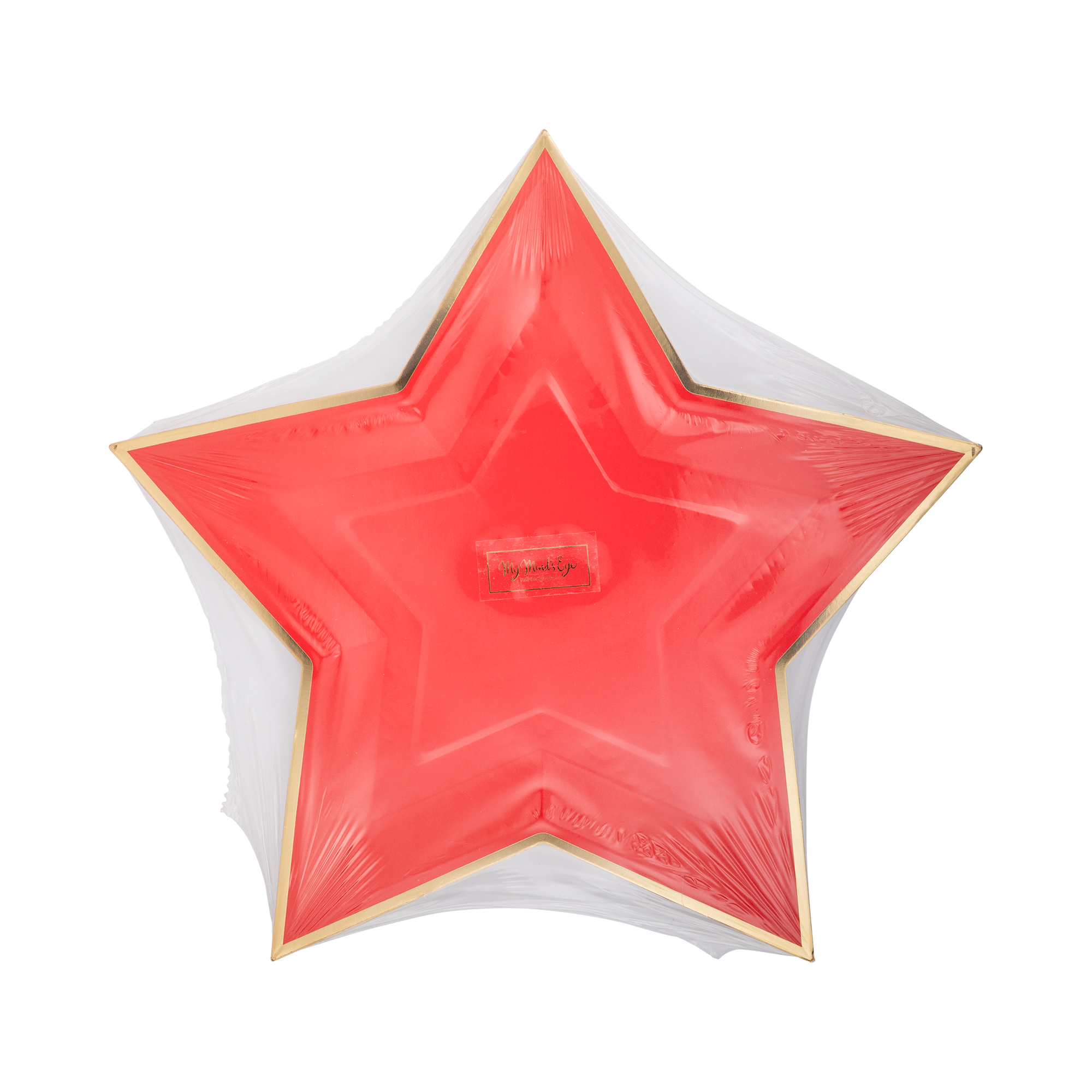 Red Star Gold Foiled Paper Plates