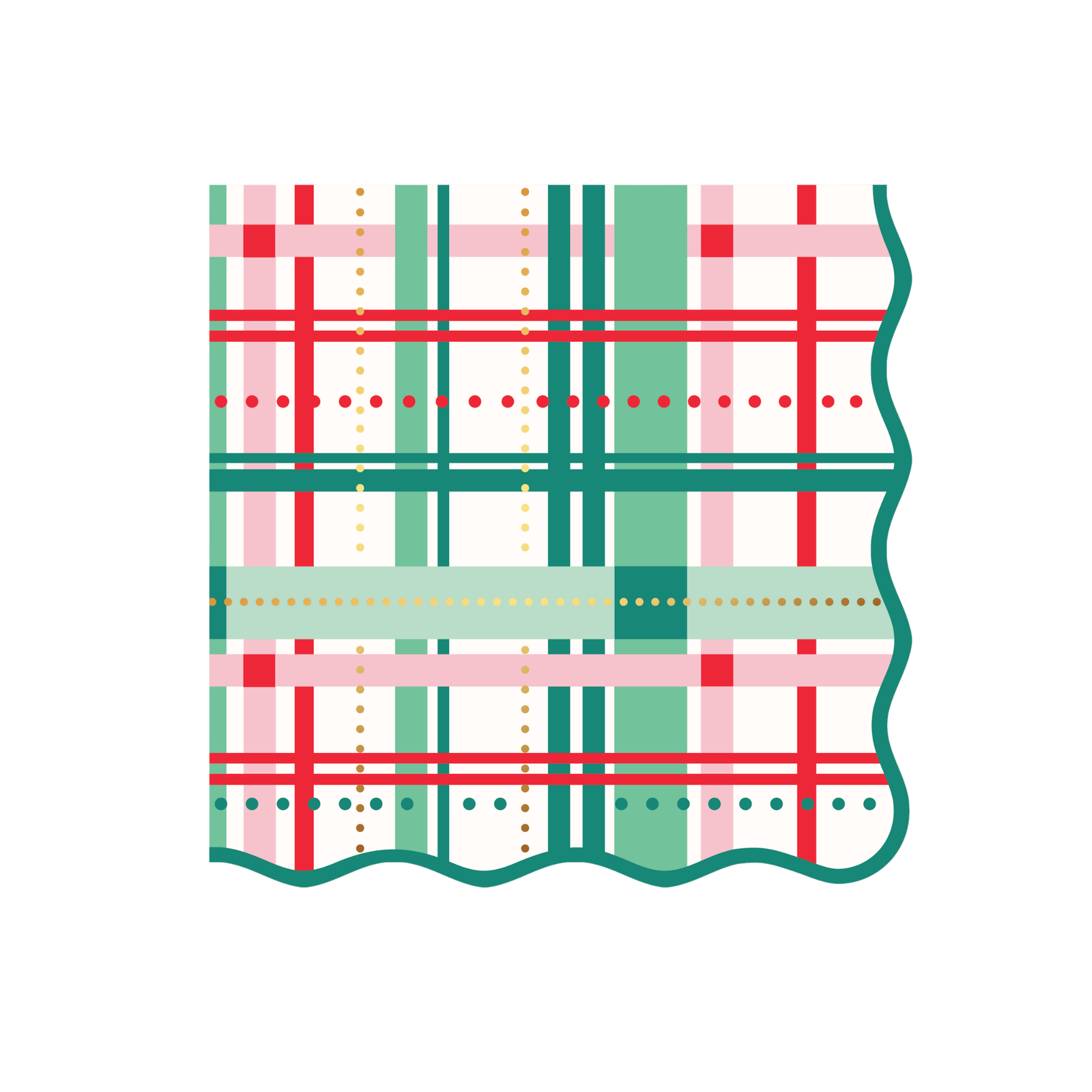 Christmas Plaid Large Napkins