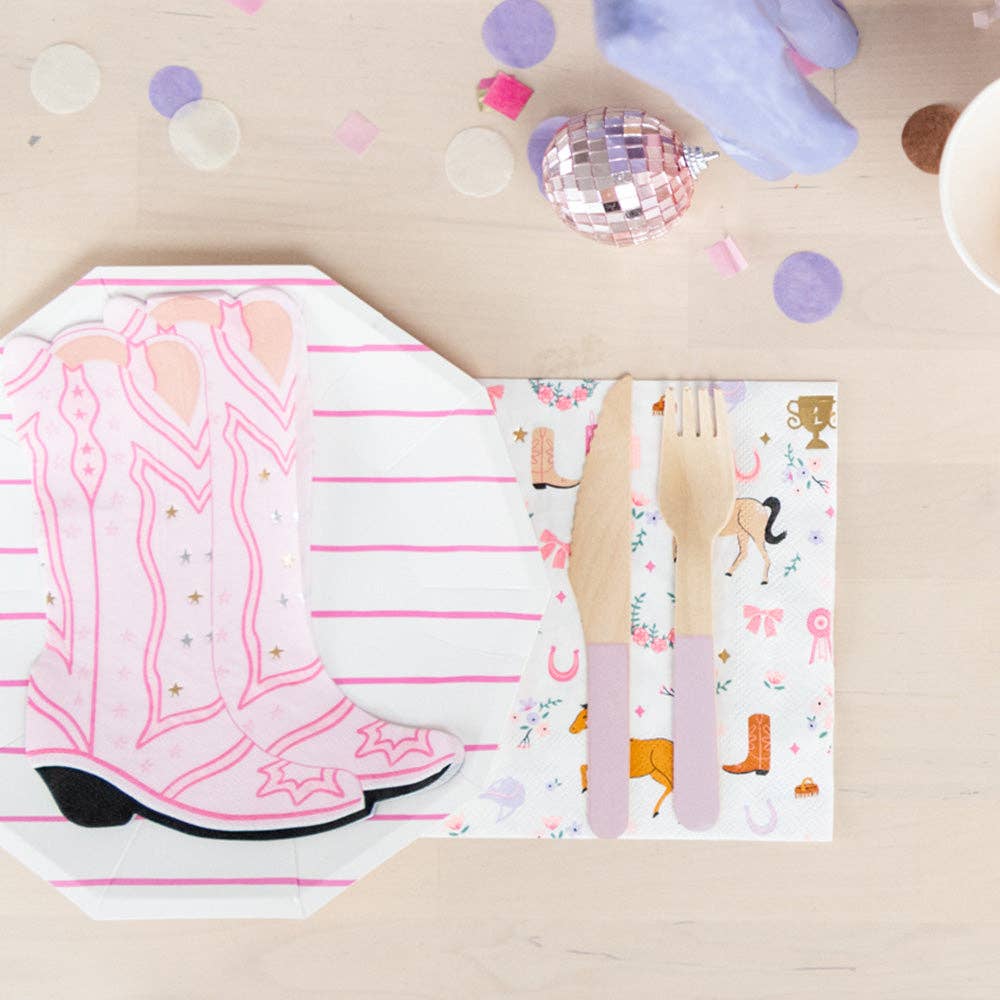 Pink Pony Club Cowboy Boot Napkins
